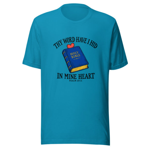 Thy Word Have I Hid Graphic Tee mockup 2 Thy Word Have I Hid Graphic Tee mockup 2