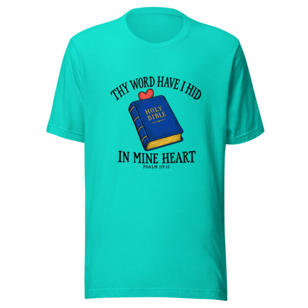 Thy Word Have I Hid Graphic Tee mockup 3 Thy Word Have I Hid Graphic Tee mockup 3