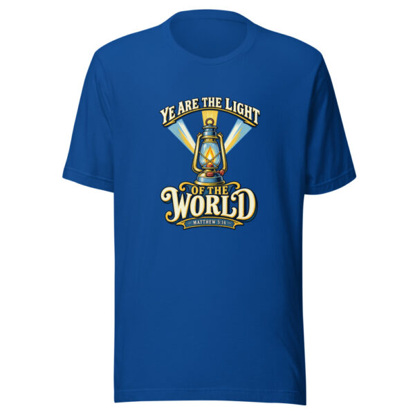 Ye Are The Light Of The World — Matthew 5:14 Scripture-light Graphic Tee mockup 1 Ye Are The Light Of The World — Matthew 5:14 Scripture-light Graphic Tee front view