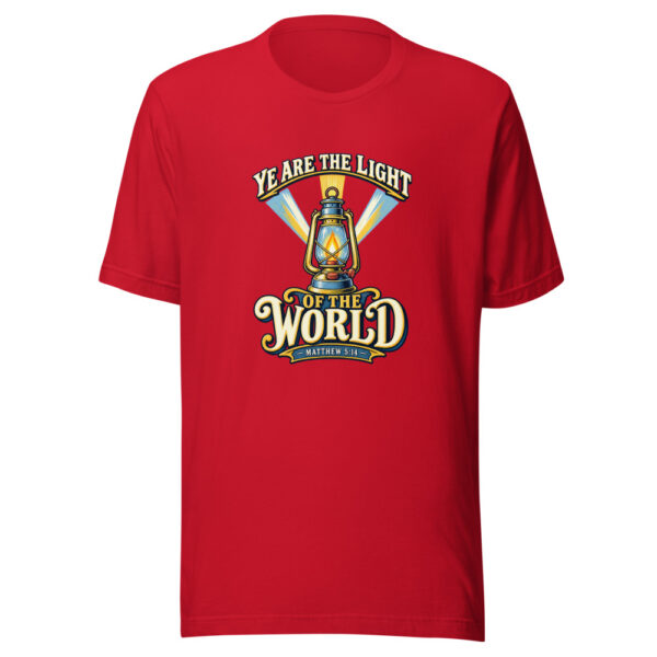 Ye Are The Light Of The World — Matthew 5:14 Scripture-light Graphic Tee mockup 8 Ye Are The Light Of The World — Matthew 5:14 Scripture-light Graphic Tee mockup 8