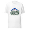 Faith Finds Shelter In The Word Graphic Tee mockup 5 Faith Finds Shelter In The Word Graphic Tee mockup 5