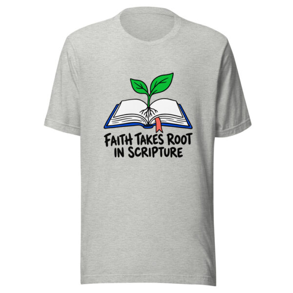 Faith Takes Root In Scripture Graphic Tee mockup 7 Faith Takes Root In Scripture Graphic Tee mockup 7