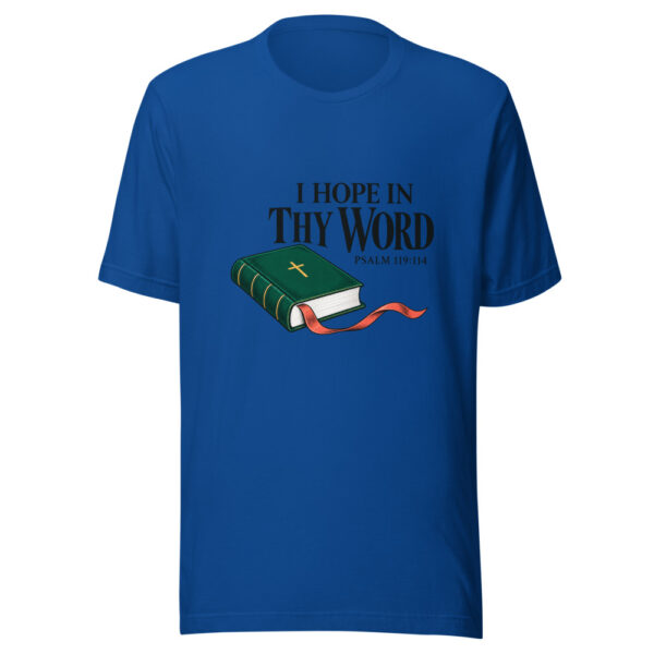 I Hope In Thy Word Graphic Tee mockup 1 I Hope In Thy Word Graphic Tee front view