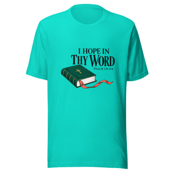 I Hope In Thy Word Graphic Tee mockup 3 I Hope In Thy Word Graphic Tee mockup 3