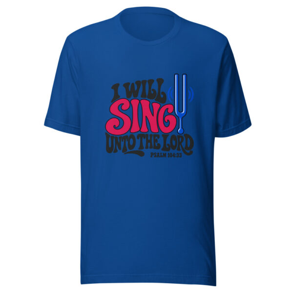 I Will Sing Unto The Lord Graphic Tee mockup 1 I Will Sing Unto The Lord Graphic Tee front view