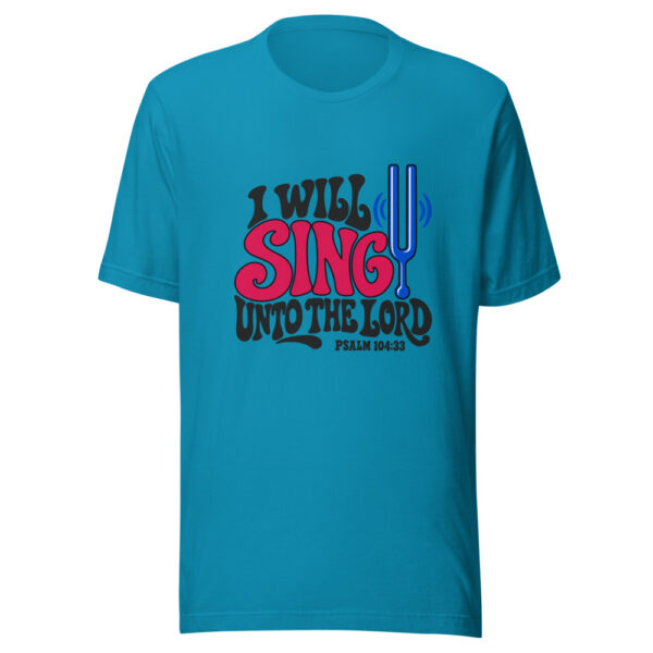 I Will Sing Unto The Lord Graphic Tee mockup 2 I Will Sing Unto The Lord Graphic Tee mockup 2