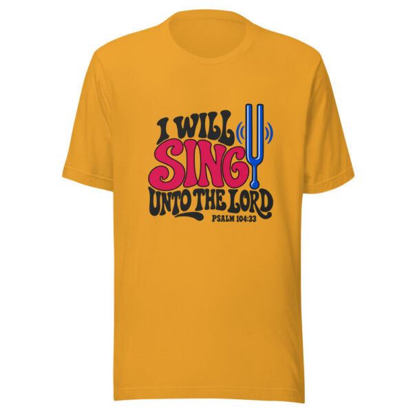 I Will Sing Unto The Lord Graphic Tee mockup 3 I Will Sing Unto The Lord Graphic Tee mockup 3