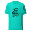 Let Us Run With Patience Graphic Tee mockup 1 Let Us Run With Patience Graphic Tee front view