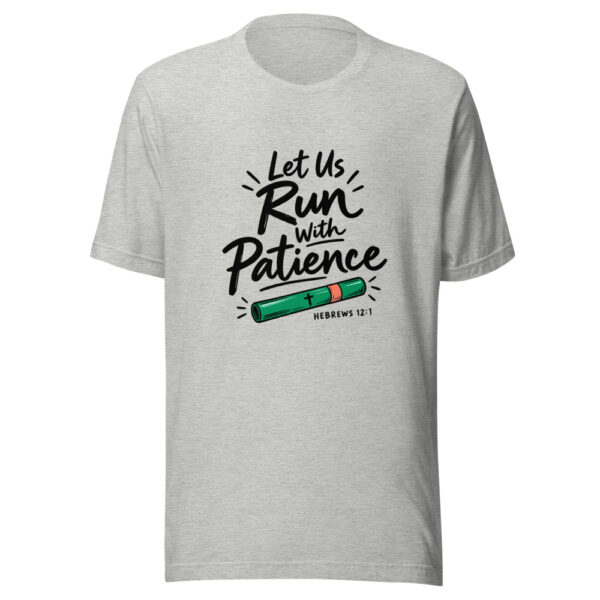 Let Us Run With Patience Graphic Tee mockup 7 Let Us Run With Patience Graphic Tee mockup 7