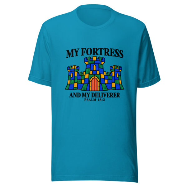 My Fortress And My Deliverer Graphic Tee mockup 2 My Fortress And My Deliverer Graphic Tee mockup 2