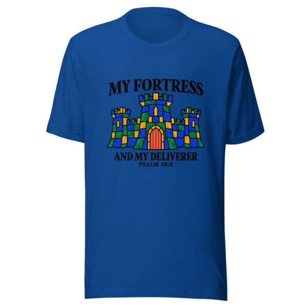 My Fortress And My Deliverer Graphic Tee mockup 3 My Fortress And My Deliverer Graphic Tee mockup 3