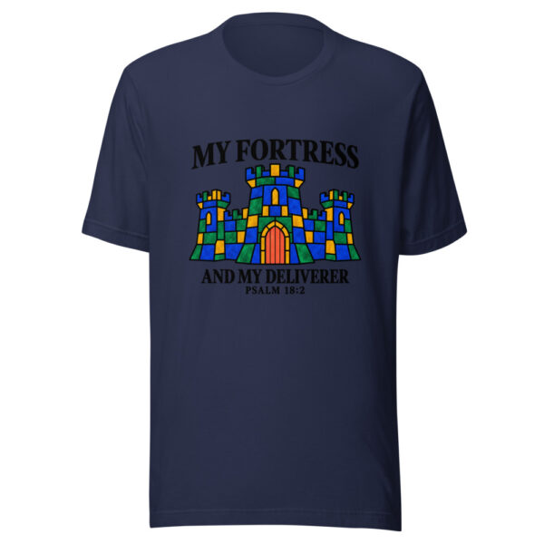 My Fortress And My Deliverer Graphic Tee mockup 6 My Fortress And My Deliverer Graphic Tee mockup 6