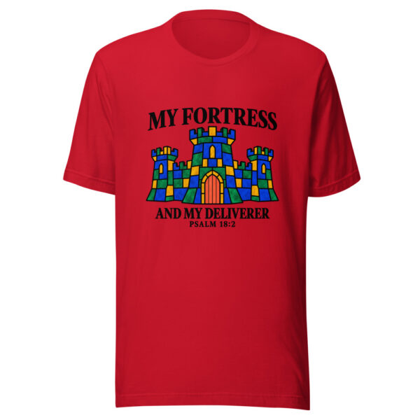 My Fortress And My Deliverer Graphic Tee mockup 8 My Fortress And My Deliverer Graphic Tee mockup 8