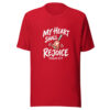 My Heart Shall Rejoice Graphic Tee mockup 8