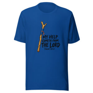 My Help Cometh From The Lord Graphic Tee mockup 1 My Help Cometh From The Lord Graphic Tee front view