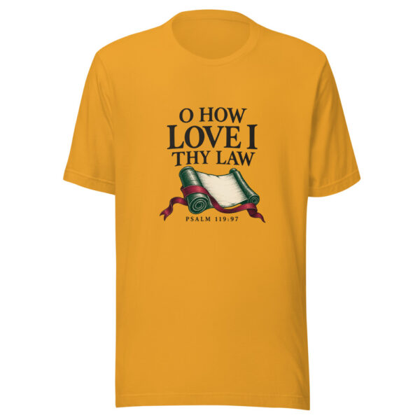 O How Love I Thy Law Graphic Tee mockup 3 O How Love I Thy Law Graphic Tee mockup 3