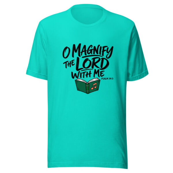 O Magnify The Lord With Me Graphic Tee mockup 3