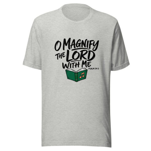 O Magnify The Lord With Me Graphic Tee mockup 7