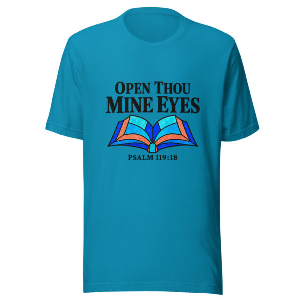 Open Thou Mine Eyes Graphic Tee mockup 1 Open Thou Mine Eyes Graphic Tee front view