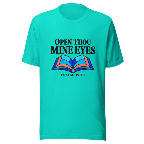 Open Thou Mine Eyes Graphic Tee mockup 2 Open Thou Mine Eyes Graphic Tee mockup 2