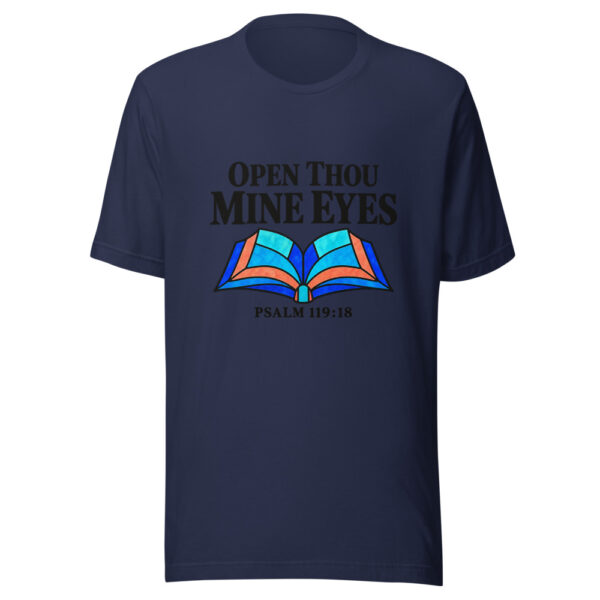 Open Thou Mine Eyes Graphic Tee mockup 6 Open Thou Mine Eyes Graphic Tee mockup 6