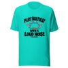 Play Skilfully With A Loud Noise Graphic Tee mockup 2 Play Skilfully With A Loud Noise Graphic Tee mockup 2