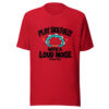 Play Skilfully With A Loud Noise Graphic Tee mockup 8 Play Skilfully With A Loud Noise Graphic Tee mockup 8
