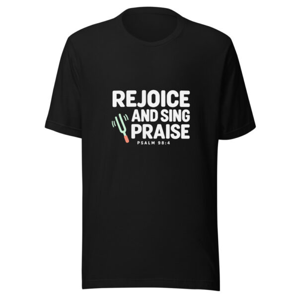 Rejoice And Sing Praise Graphic Tee mockup 4