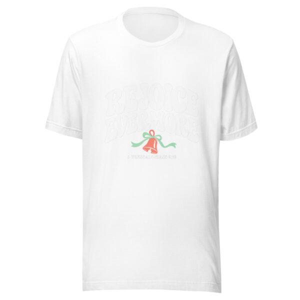 Rejoice Evermore Graphic Tee mockup 5 Rejoice Evermore Graphic Tee mockup 5