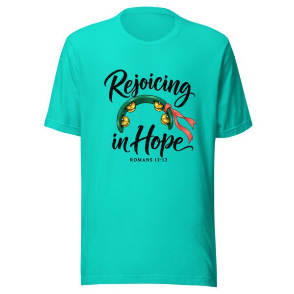 Rejoicing In Hope Graphic Tee mockup 2 Rejoicing In Hope Graphic Tee mockup 2