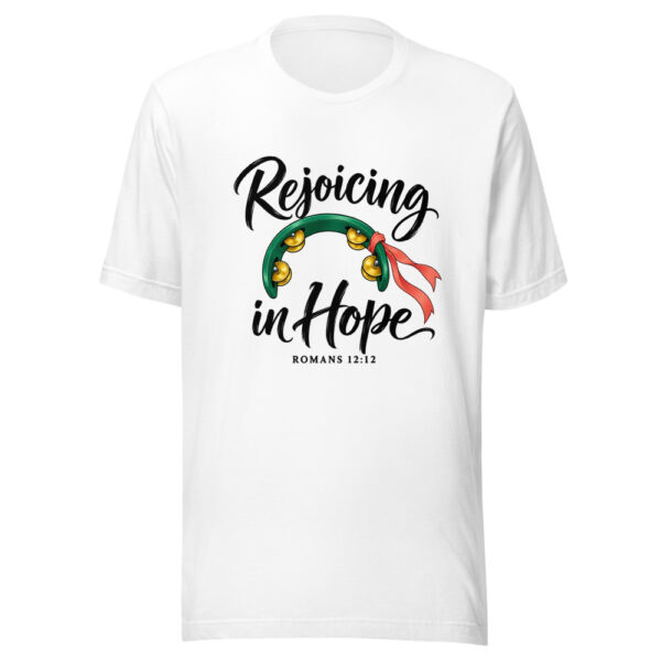 Rejoicing In Hope Graphic Tee mockup 5 Rejoicing In Hope Graphic Tee mockup 5