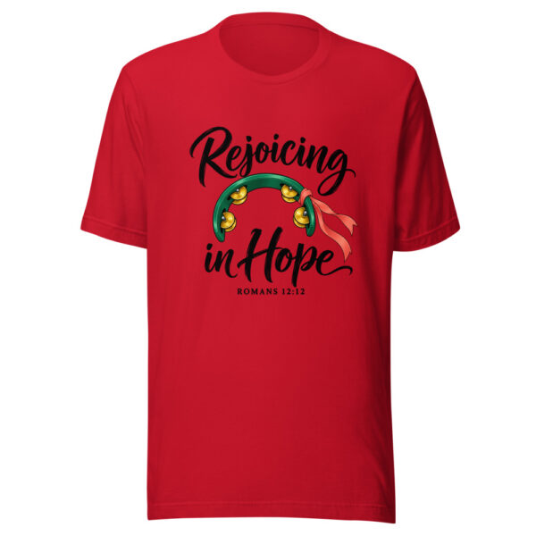 Rejoicing In Hope Graphic Tee mockup 8 Rejoicing In Hope Graphic Tee mockup 8