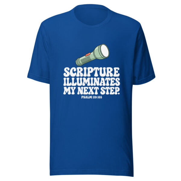 Scripture Illuminates My Next Step Graphic Tee mockup 3 Scripture Illuminates My Next Step Graphic Tee mockup 3