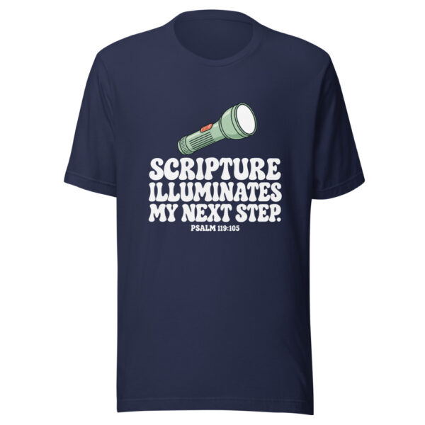Scripture Illuminates My Next Step Graphic Tee mockup 6 Scripture Illuminates My Next Step Graphic Tee mockup 6