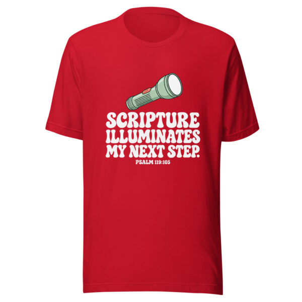 Scripture Illuminates My Next Step Graphic Tee mockup 8 Scripture Illuminates My Next Step Graphic Tee mockup 8