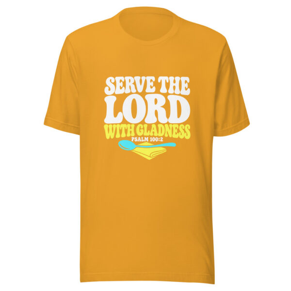 Serve The Lord With Gladness Graphic Tee mockup 2 Serve The Lord With Gladness Graphic Tee mockup 2