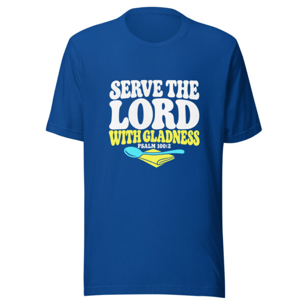 Serve The Lord With Gladness Graphic Tee mockup 3 Serve The Lord With Gladness Graphic Tee mockup 3