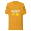 The Entrance Of Thy Words Giveth Light Graphic Tee mockup 3 The Entrance Of Thy Words Giveth Light Graphic Tee mockup 3