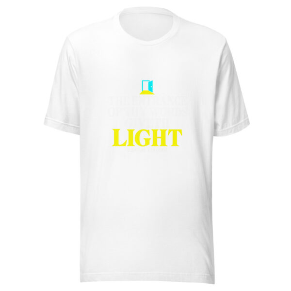 The Entrance Of Thy Words Giveth Light Graphic Tee mockup 5 The Entrance Of Thy Words Giveth Light Graphic Tee mockup 5