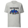 The Strength Of The Hills Graphic Tee mockup 7 The Strength Of The Hills Graphic Tee mockup 7
