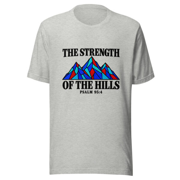 The Strength Of The Hills Graphic Tee mockup 7 The Strength Of The Hills Graphic Tee mockup 7
