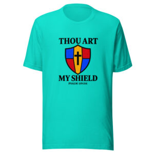 Thou Art My Shield Graphic Tee mockup 1 Thou Art My Shield Graphic Tee front view