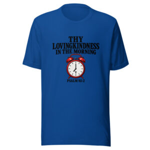 Thy Lovingkindness In The Morning Graphic Tee mockup 1 Thy Lovingkindness In The Morning Graphic Tee front view