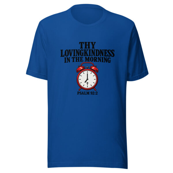 Thy Lovingkindness In The Morning Graphic Tee mockup 1 Thy Lovingkindness In The Morning Graphic Tee front view