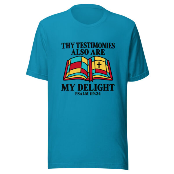 Thy Testimonies Also Are My Delight Graphic Tee mockup 2 Thy Testimonies Also Are My Delight Graphic Tee mockup 2