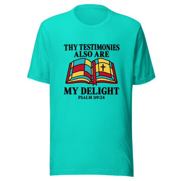 Thy Testimonies Also Are My Delight Graphic Tee mockup 3 Thy Testimonies Also Are My Delight Graphic Tee mockup 3