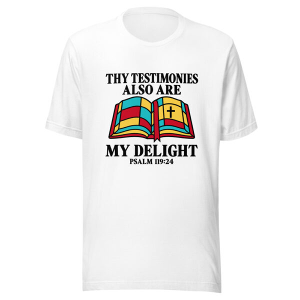 Thy Testimonies Also Are My Delight Graphic Tee mockup 5 Thy Testimonies Also Are My Delight Graphic Tee mockup 5