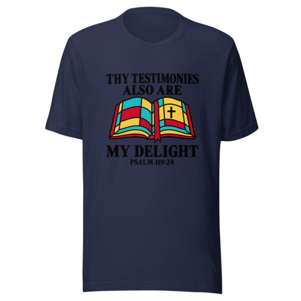 Thy Testimonies Also Are My Delight Graphic Tee mockup 6 Thy Testimonies Also Are My Delight Graphic Tee mockup 6