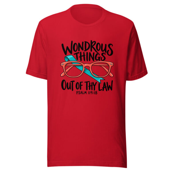 Wondrous Things Out Of Thy Law Graphic Tee mockup 8